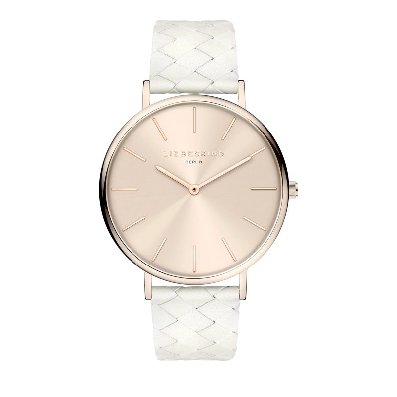 Liebeskind Berlin Automatikuhr Echtleder Glamour Rosé beige