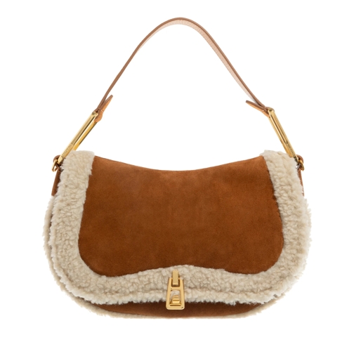 Coccinelle Coccinellemagie Eco Shearl Natural/Cuir Borsa a tracolla