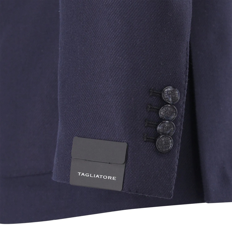 Tagliatore Veste de costume Sakko aus Seide blau(Image 4)