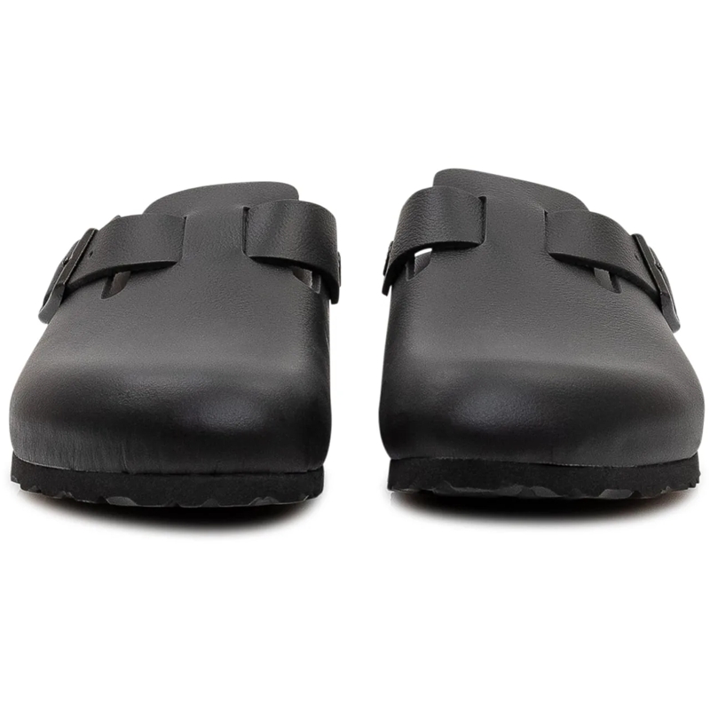 Birkenstock Slides Sabot Boston Exquisite con Fibbia Laterale schwarz(Image 2)
