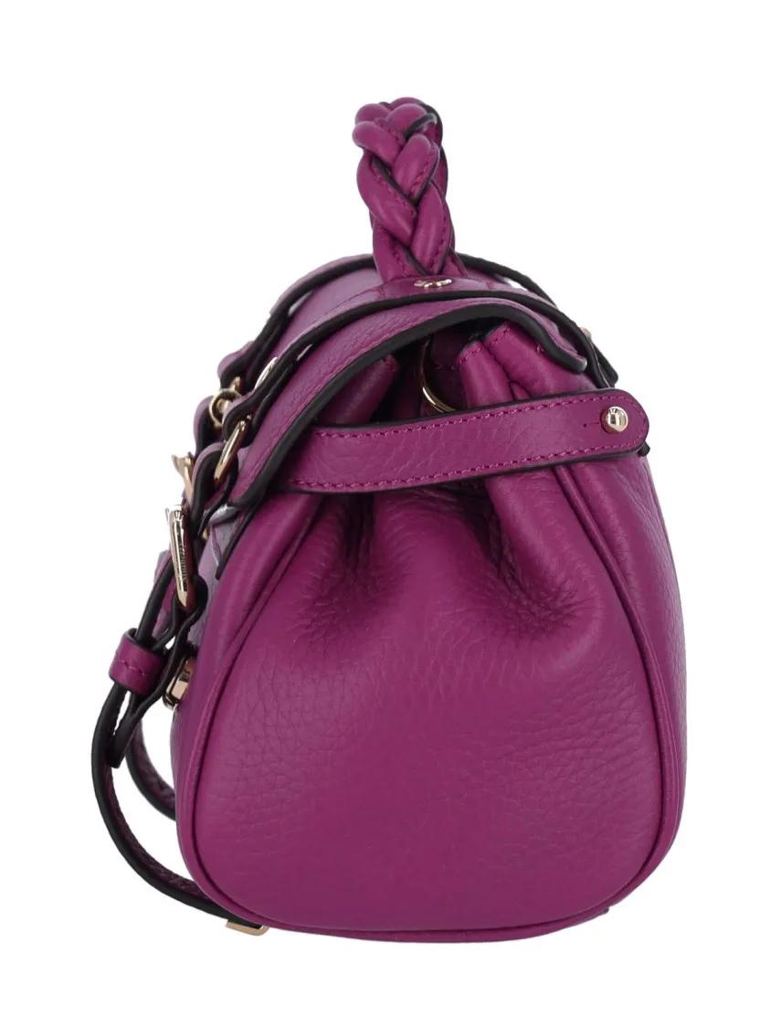 Mulberry Hobo bags Mini "Alexa" Bag In Textured Purple Leather in paars