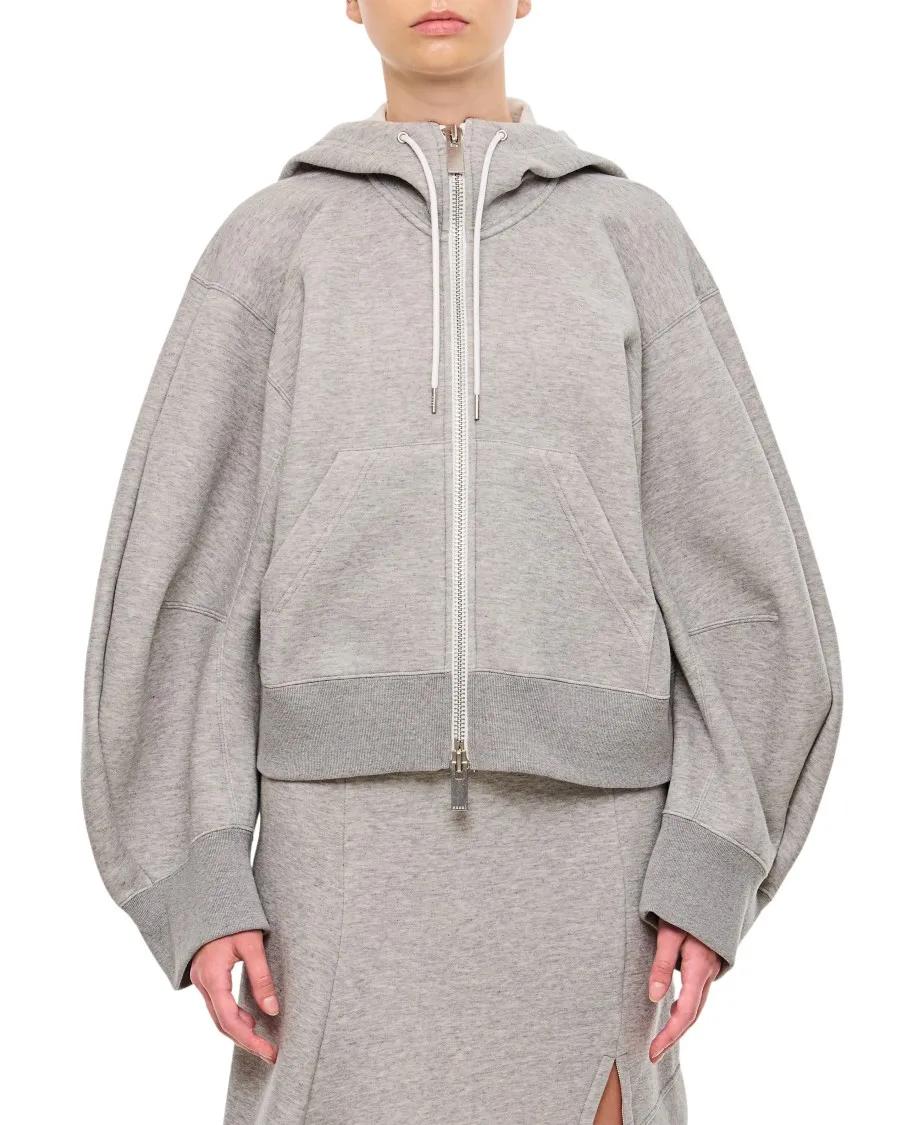 Sacai - Sponge Sweat Hoodie - Größe 3 - grau