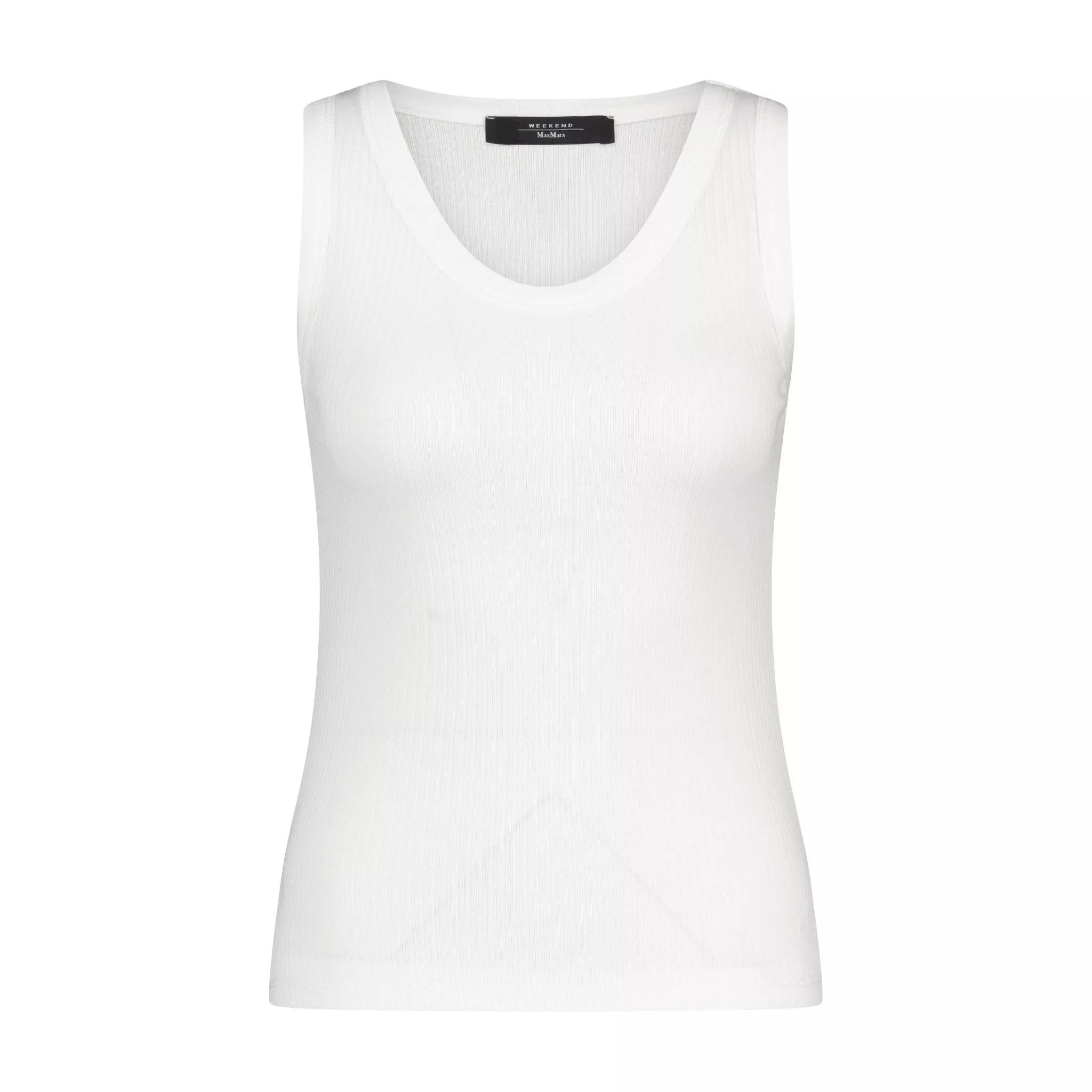 Max Mara - Top Multic aus Baumwollripp 47702382608730 - Größe XS - white