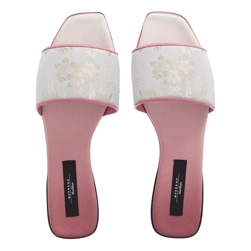 WEEKEND Max Mara Slides Nevis Grigio Chiaro(Image 5)