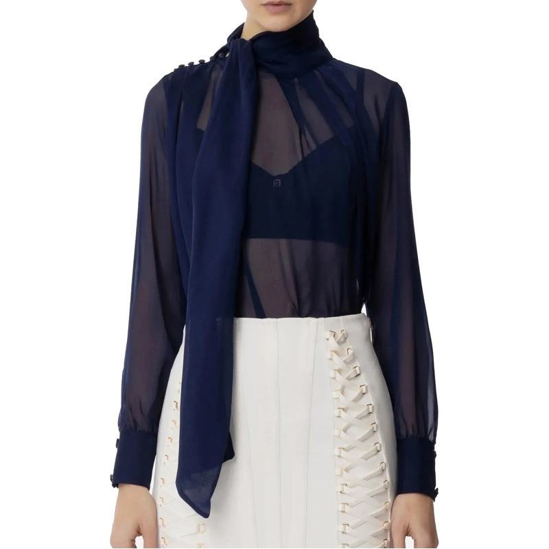 Elisabetta Franchi Chemisier Shirts Blue blau