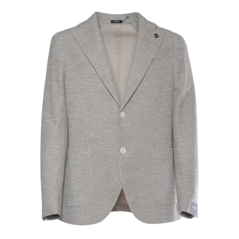 Breras Blazer Tailored Men's Jacket With Textured Fabric Grey