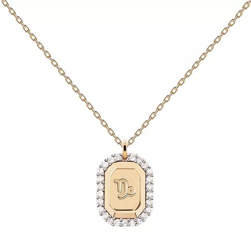 PDPAOLA Capricorn Necklace Gold Mittellange Halskette