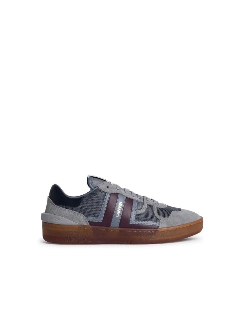 Lanvin Low-Top Sneaker - %27Clay%27 Grey Leather Blend Sneakers - Gr. 40 (EU) - in Grau - für Damen