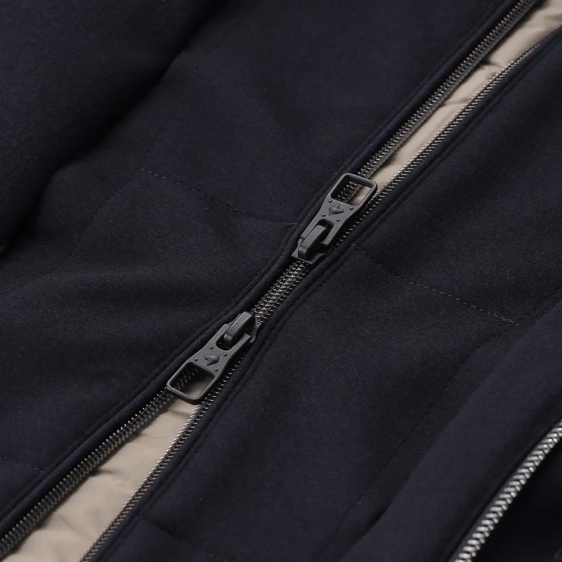 MONTECORE Daunenjacke Mantel mit Daunen blau(Image 3)