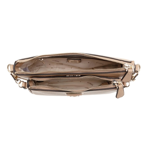 Guess Crossbody Bag Noelle Dbl Pouch Crossbody Beige (Image 5)