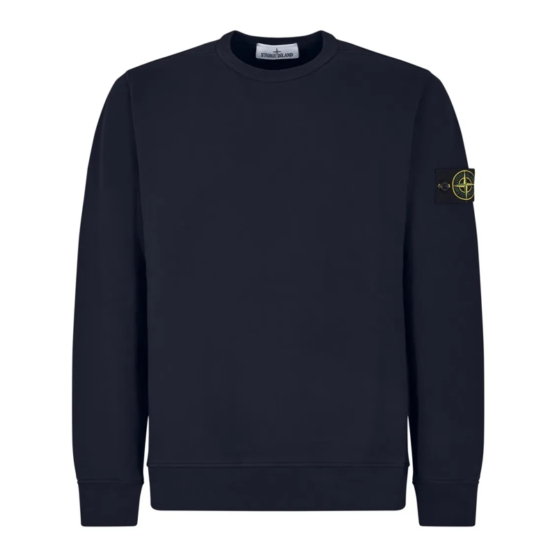 Stone Island Pull Crew Neck Blue Sweater Blue