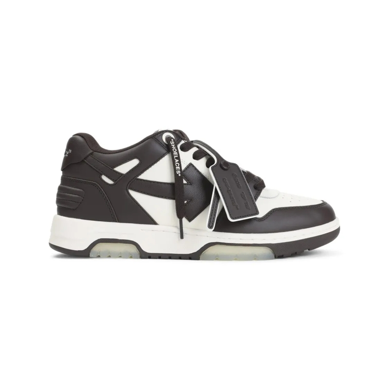 Off-White Sneaker basse Chocolate And White Leather Off-White Sneakers Grey