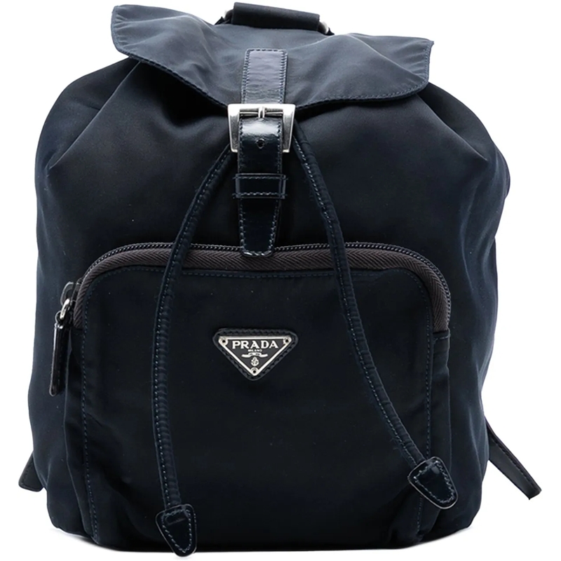 Prada Rucksack Tessuto Backpack blau