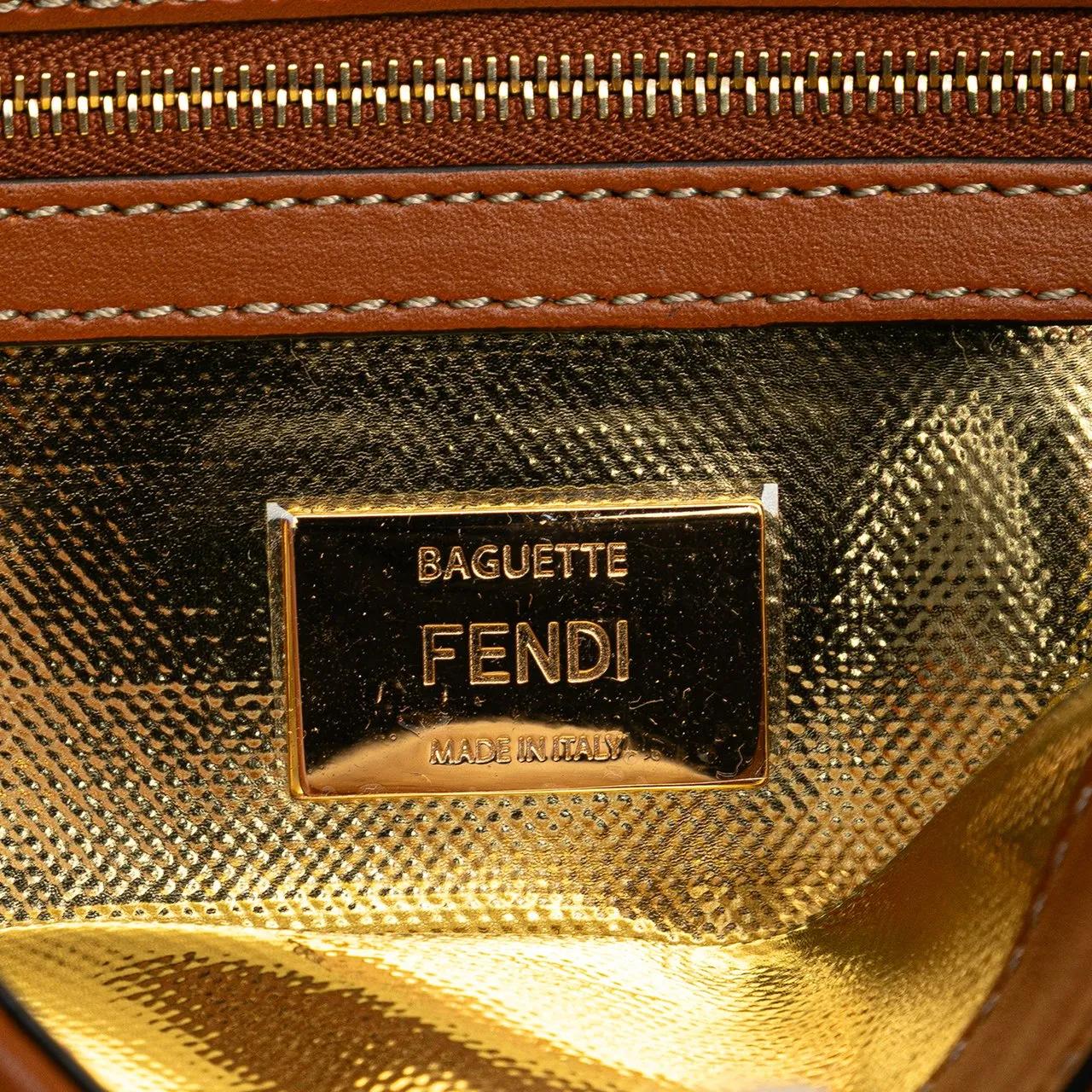 Thumbnail - Fendi Hobo Bags - Zucca Embroidered Denim Baguette Satchel - Gr. unisize - in Blau - für Damen