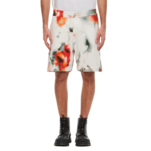 Alexander McQueen Legere Shorts Cotton Printed Shorts White