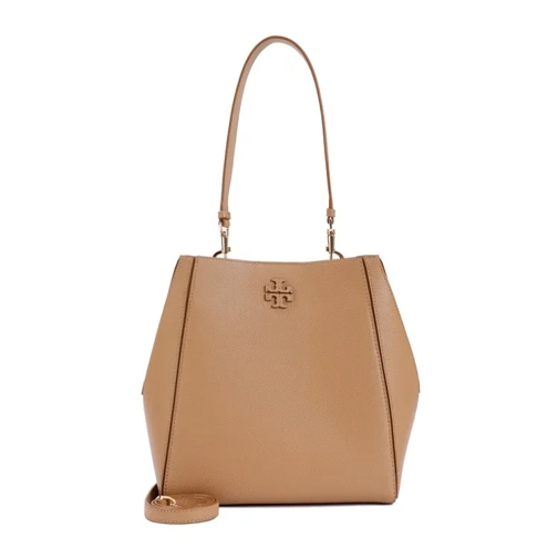 Tory Burch Mcgraw Bucket Bag Brown Bucket Bag