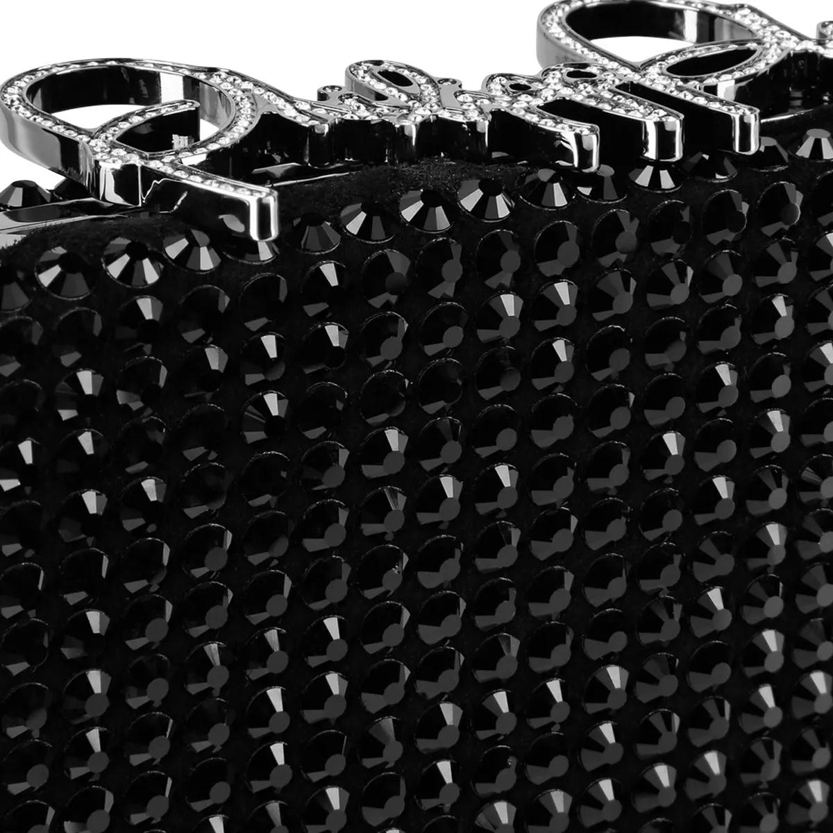Thumbnail - Philipp Plein Clutches - Clutch Mit Schmucksteinen - Gr. unisize - in Schwarz - für Damen