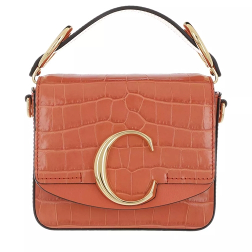 Chloé C Shoulder Bag Leather Brown Crossbody Bag