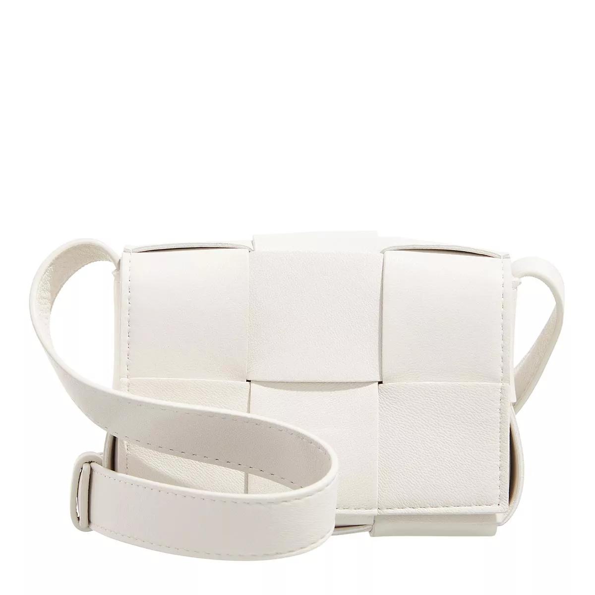 Bottega Veneta Small Cassette White Micro Bag