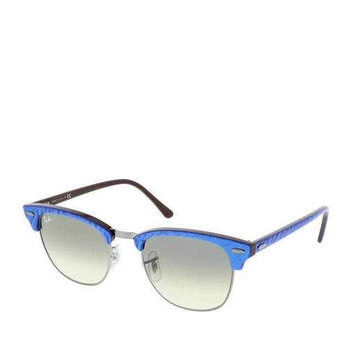 Ray-Ban 0RB3016 131032 Unisex Sunglasses Icons Top Wrinkled Blue On Brown Sunglasses