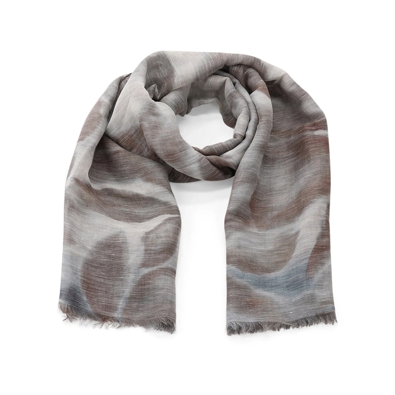 Altea Écharpe en laine Tuch aus Leinenmix blau(Image 4)