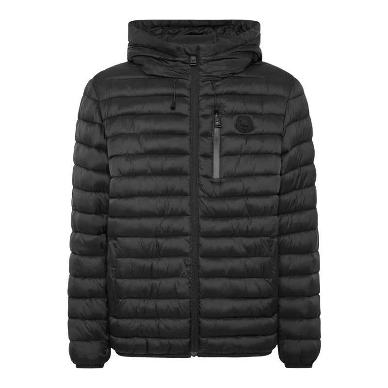 Plein Sport Lederjacke Jacke Tiger schwarz