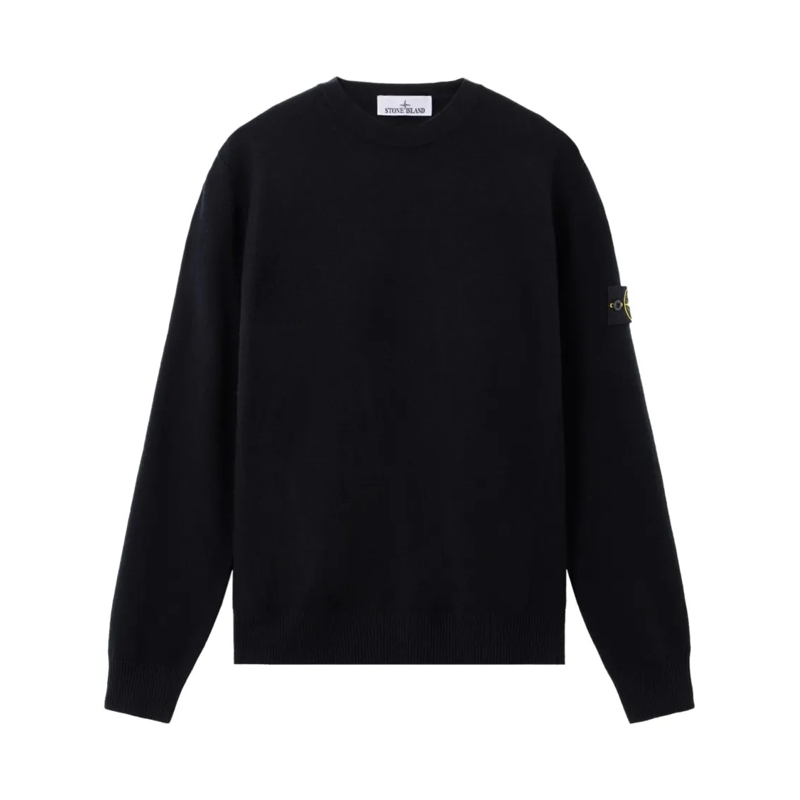 Stone Island Pull Classic Crew Neck Sweater Black