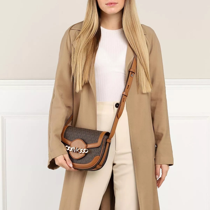 Michael Kors Maeve Medium Bucket Messenger Brown/Acorn One Size : Clothing,  Shoes & Jewelry 