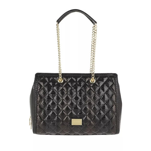 Love Moschino Quilted Snake Handle Bag Nero Tote