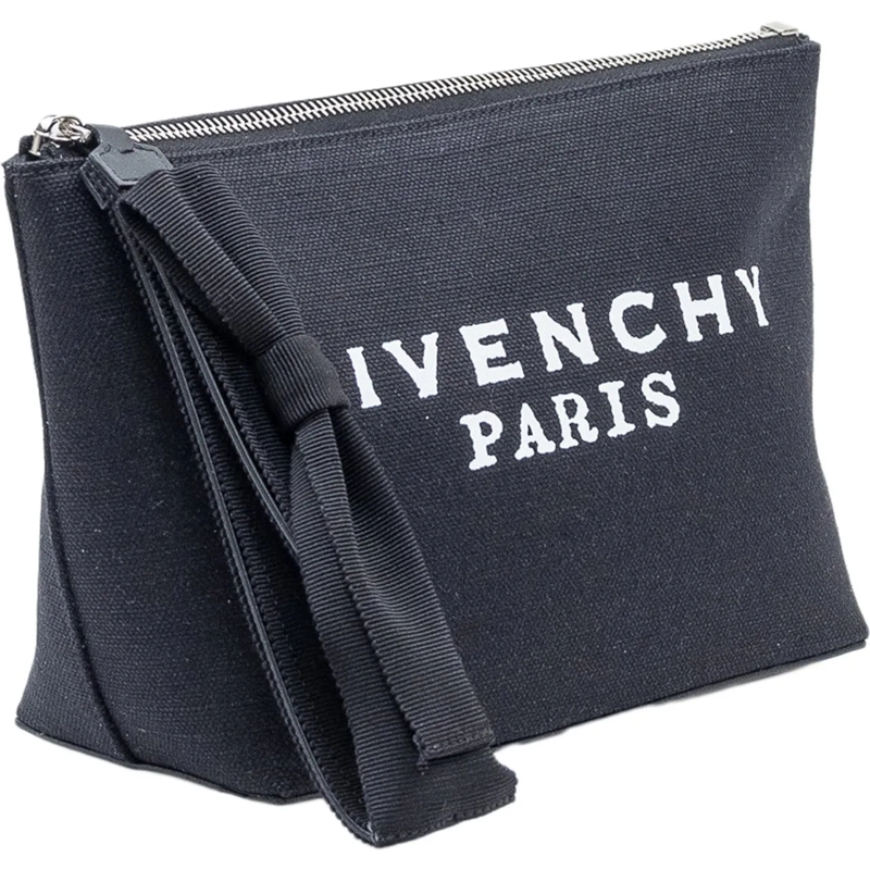 Givenchy Clutch Pochette con Fiocco sulla Zip schwarz(Image 2)