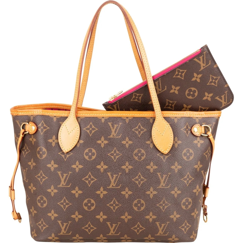 Louis Vuitton Tote Louis Vuitton Canvas Monogram Neverfull PM Handbag braun