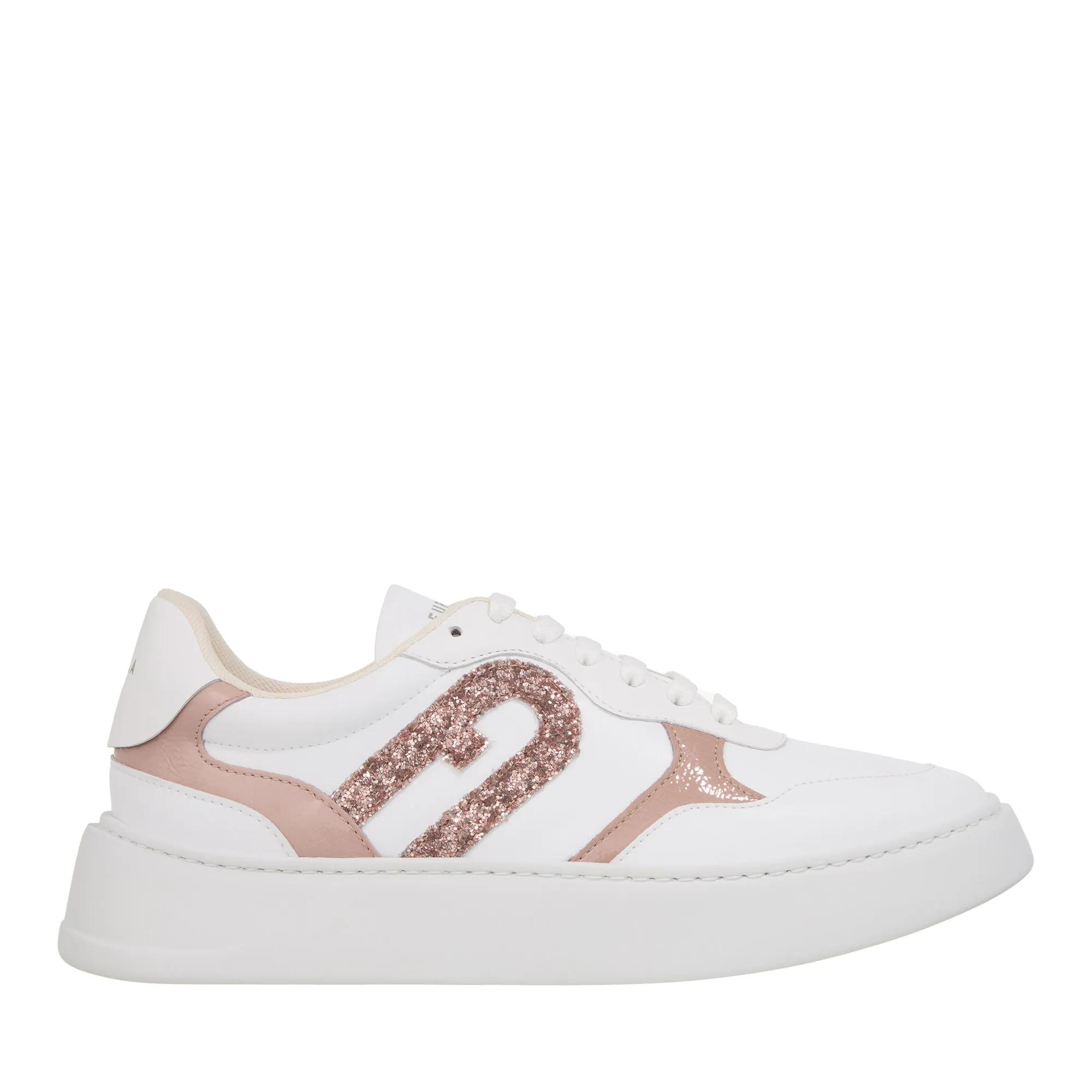 Furla Low-Top Sneaker - Furlasport Lace-Up Sneaker T.3 - Gr. 40 (EU) - in Weiß - für Damen - aus glatt & Gummi & Leder & Textil