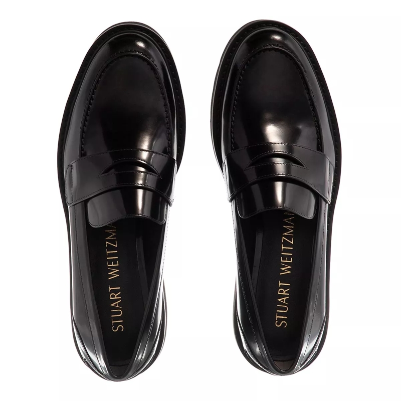 Stuart Weitzman Mocassin Ultralift Loafer Black(Image 5)