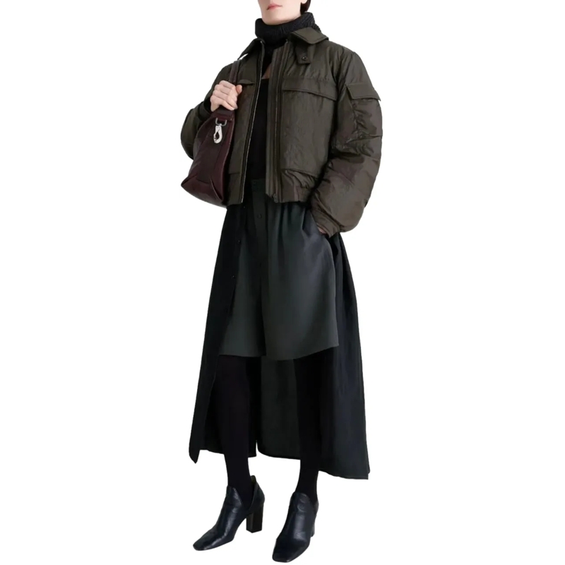 Lemaire Veste de transition Lemaire Bomber Espresso mehrfarbig