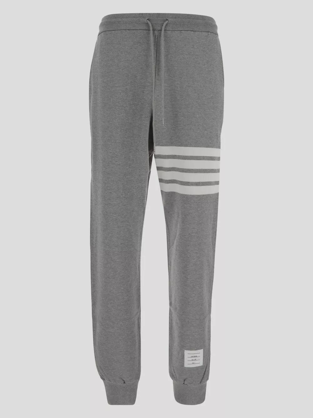 Thumbnail - Thom Browne - '4-Bar' Track Pants – Light Grey - Größe 1 - grau