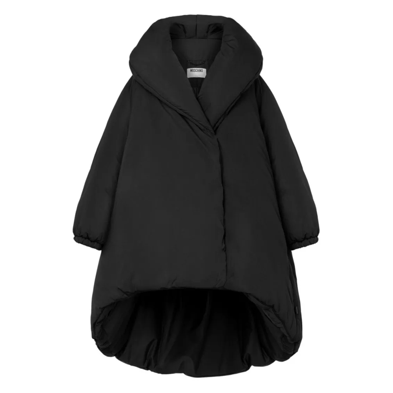Moschino Bontjassen High Collar Black Down Coat Black