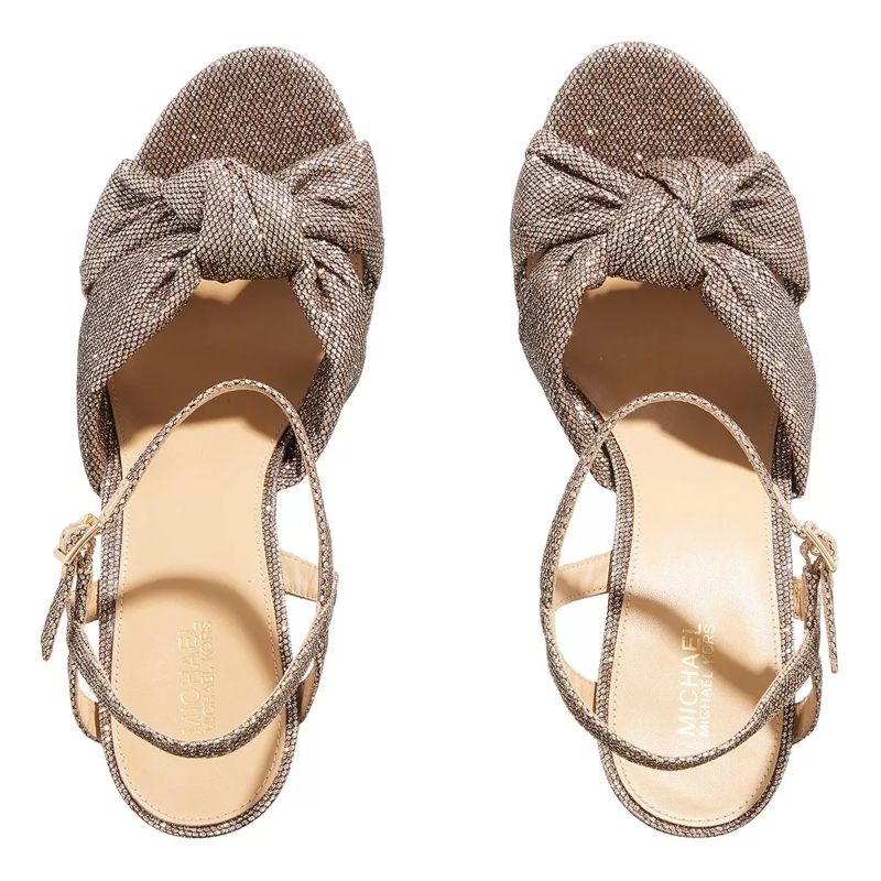 MICHAEL Michael Kors Sandales à lanières Josie Platform Gold(Image 4)