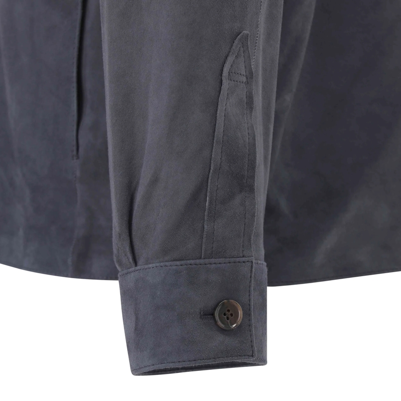 Arma Übergangsjacke Overshirt Dino aus Veloursleder grau(Image 4)