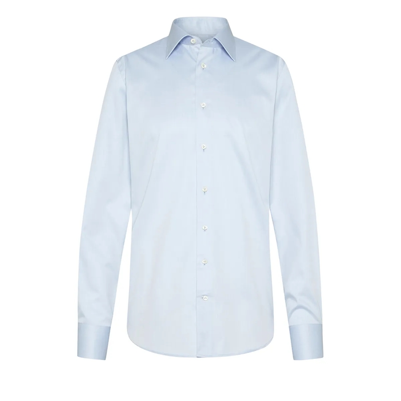 VAN LAACK Hemd Hemd Comfort Fit Uni blau