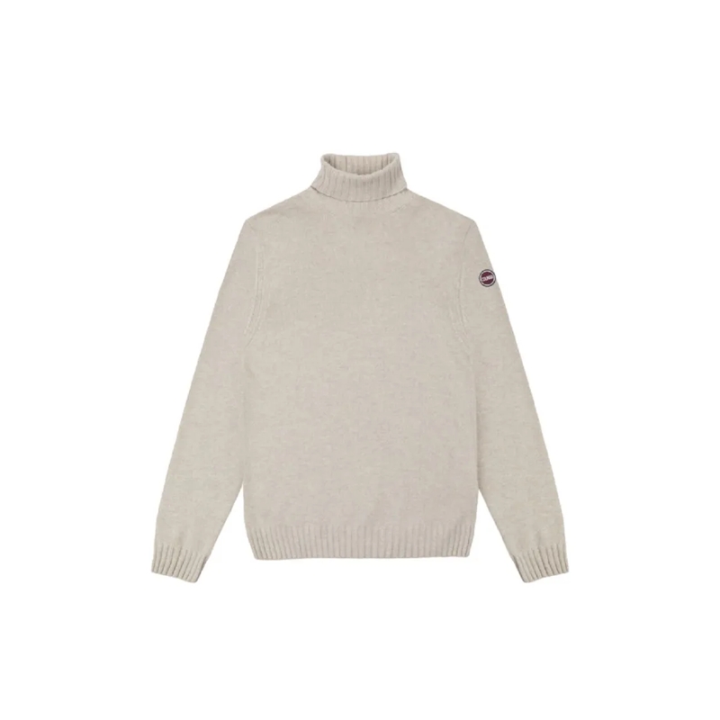 Colmar Originals Pullover Sporty Grey Turtleneck Pullover With Ribbed Detail Grey