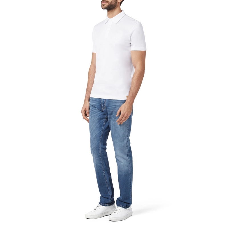 BILLIONAIRE Top Poloshirt Crest weiss(Image 3)