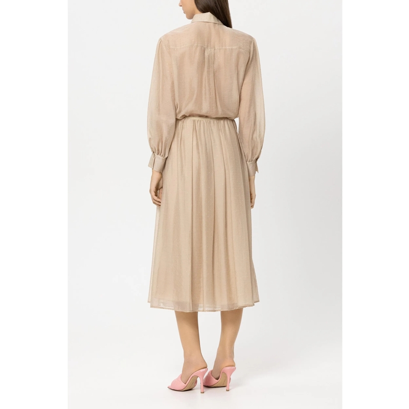 Luisa Cerano Top Hemdbluse mit Glitzersteinen soft camel(Image 2)