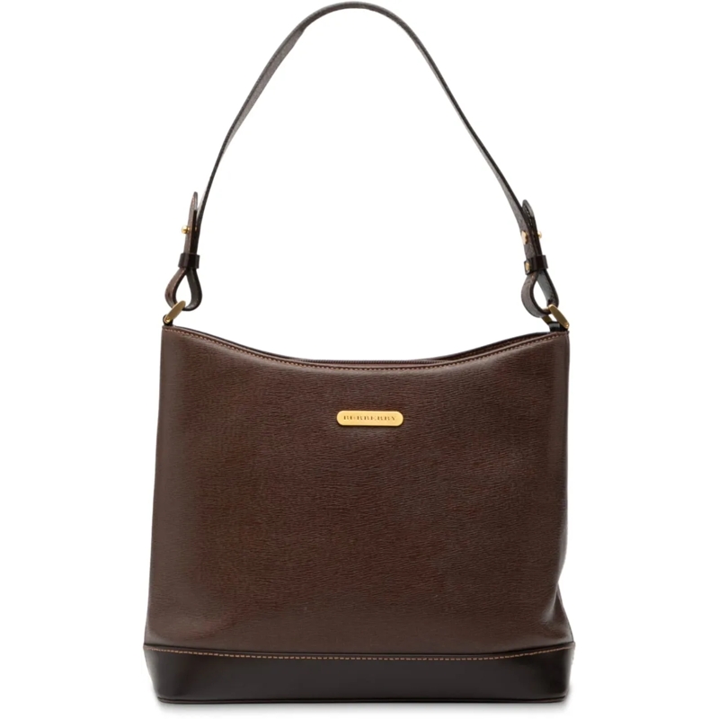 Burberry Schultertasche Leather Shoulder Bag braun