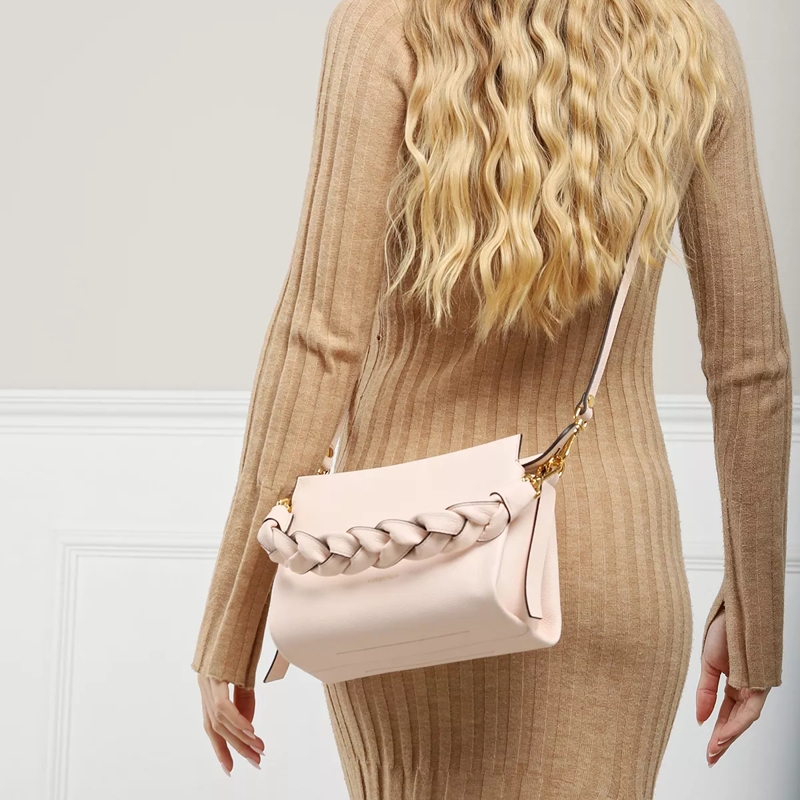 Coccinelle Hobo Bag Boheme Grana Double Creamy Pin/Cola(Image 4)