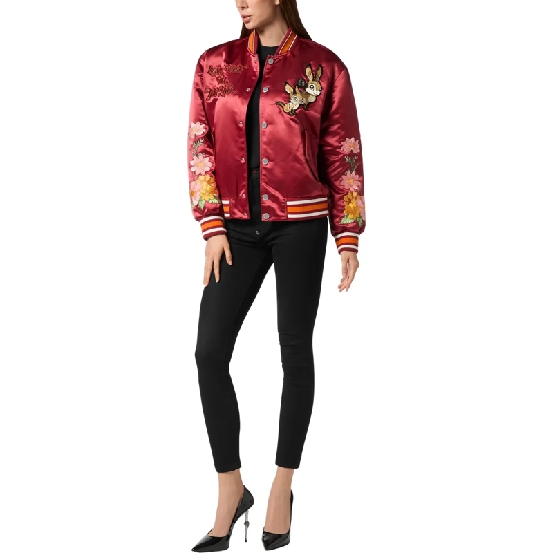 Philipp Plein Daunenjacke Bomber bordeaux(Image 4)