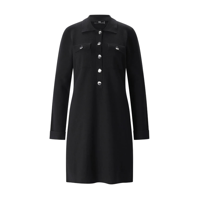 Riani Minikleid Midikleid aus Strick Schwarz