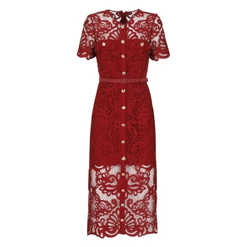 Self Portrait  Lace Dress Red