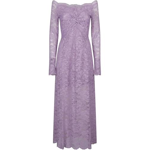 Paco Rabanne Midi-Kleider Long Sleeve Long Dress Pink & Purple rose