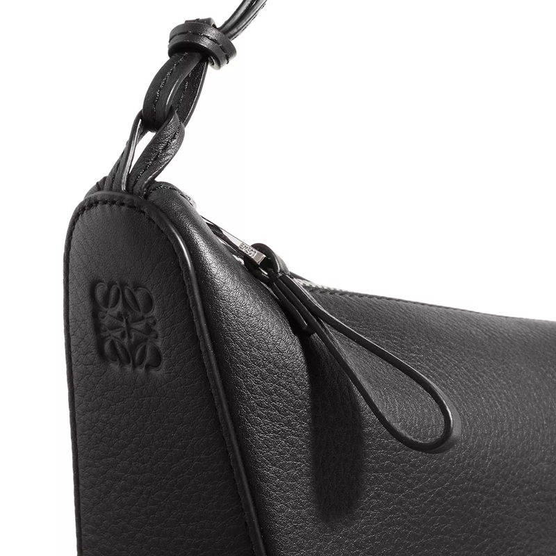 Loewe Hobo Bag Mini Hammock Hobo bag in classic calfskin Black(Image 5)
