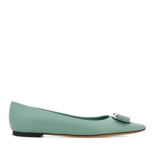 Salvatore Ferragamo Ballerinas Summer Bow Green Green Pantofola ballerina